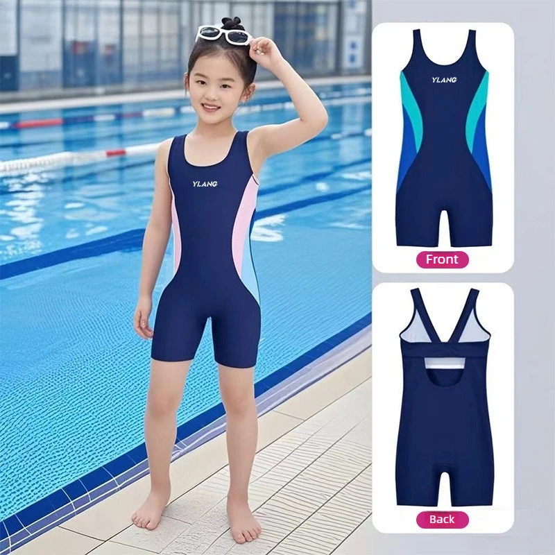 Kids Swimsuit One Piece Swimwear for Boys Girls Children Sport Swimming Suit New Design thumbnail 2