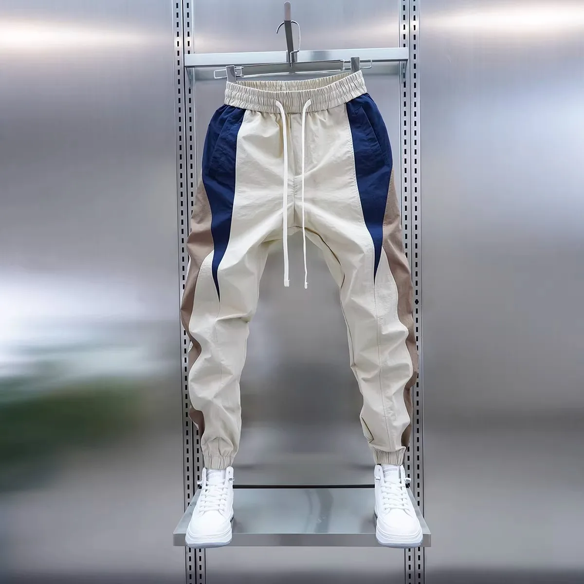 2026 Spring Men's Pants Korean Fashion Men Clothing Sweatpants and Joggers Pants Casual Streetwear Male Trousers Elastic Waist thumbnail 5