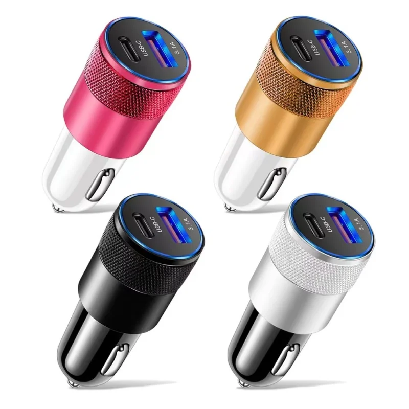 66W USB Car Charger Type C Fast Charging Phone Adapter For Xiaomi Huawei PD Phone Charger Car Adapter Socket Cigarette Lighter thumbnail 6