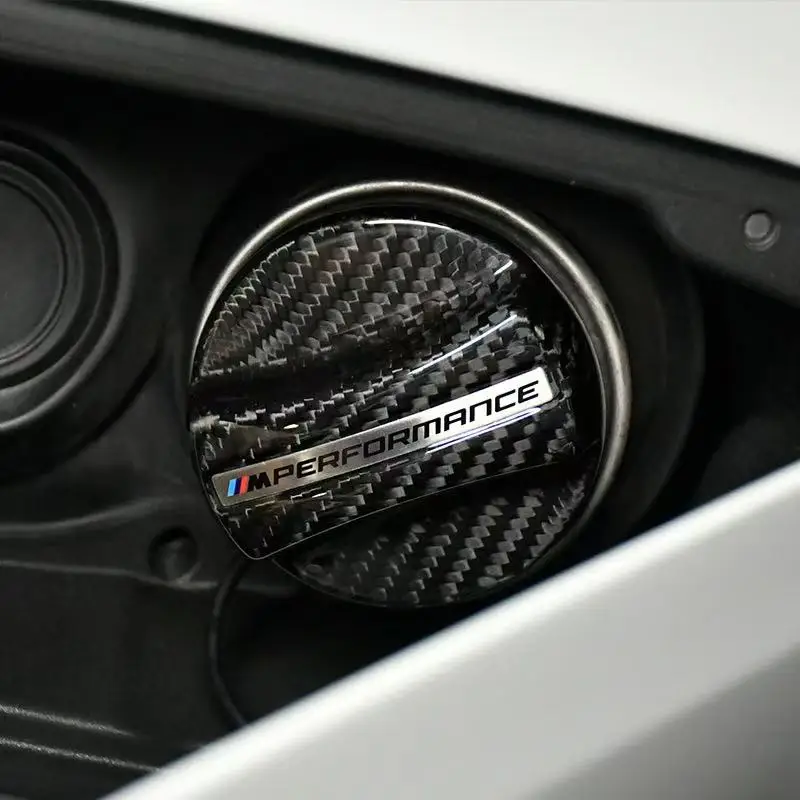 For BMW Performance E46 E90 E60 F20 X1 F10 F30 X3 E70 E39 ornaments Carbon Fiber Fuel Tank Gas oil Cap Cover