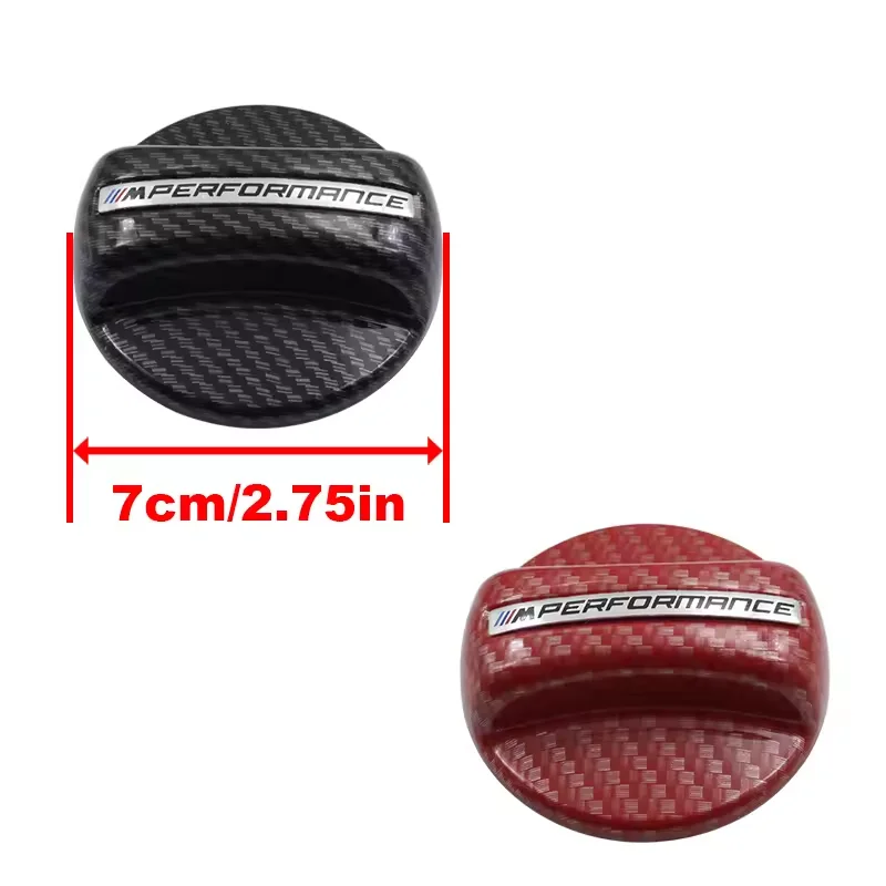 For BMW Performance E46 E90 E60 F20 X1 F10 F30 X3 E70 E39 ornaments Carbon Fiber Fuel Tank Gas oil Cap Cover thumbnail 6