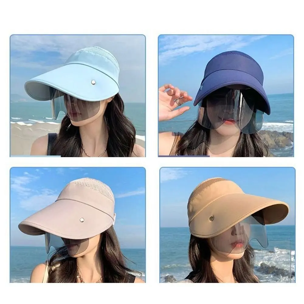 Breathable New Sunglasses Visor Cap Female Summer Hat Fishing Caps Sports Cap Anti-UV Beach Hat Empty Top Hat Sun Hats thumbnail 2