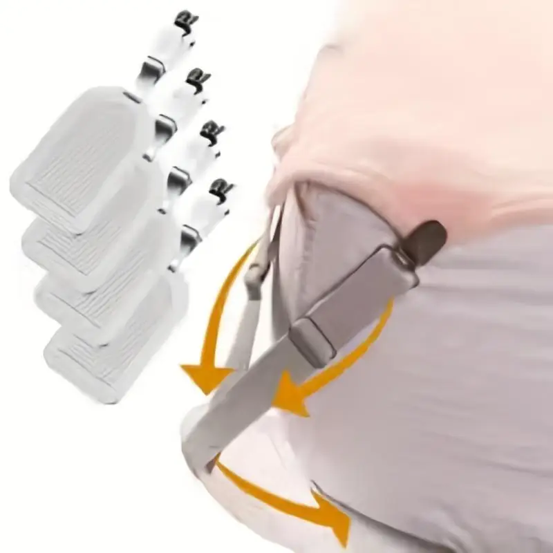 Bed Sheet Clips Adjustable Bed Sheet Holder Straps Set of 4 Elastic Fitted Bedding Non Slip Invisible Fasteners for Home Hotel thumbnail 5