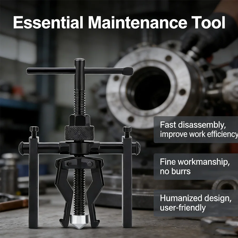 Bearing Puller Tool Three-claw Puller Car Repair Tool Labor-saving Car Separation Extractor Inner Bearing Puller Gear for Car thumbnail 5