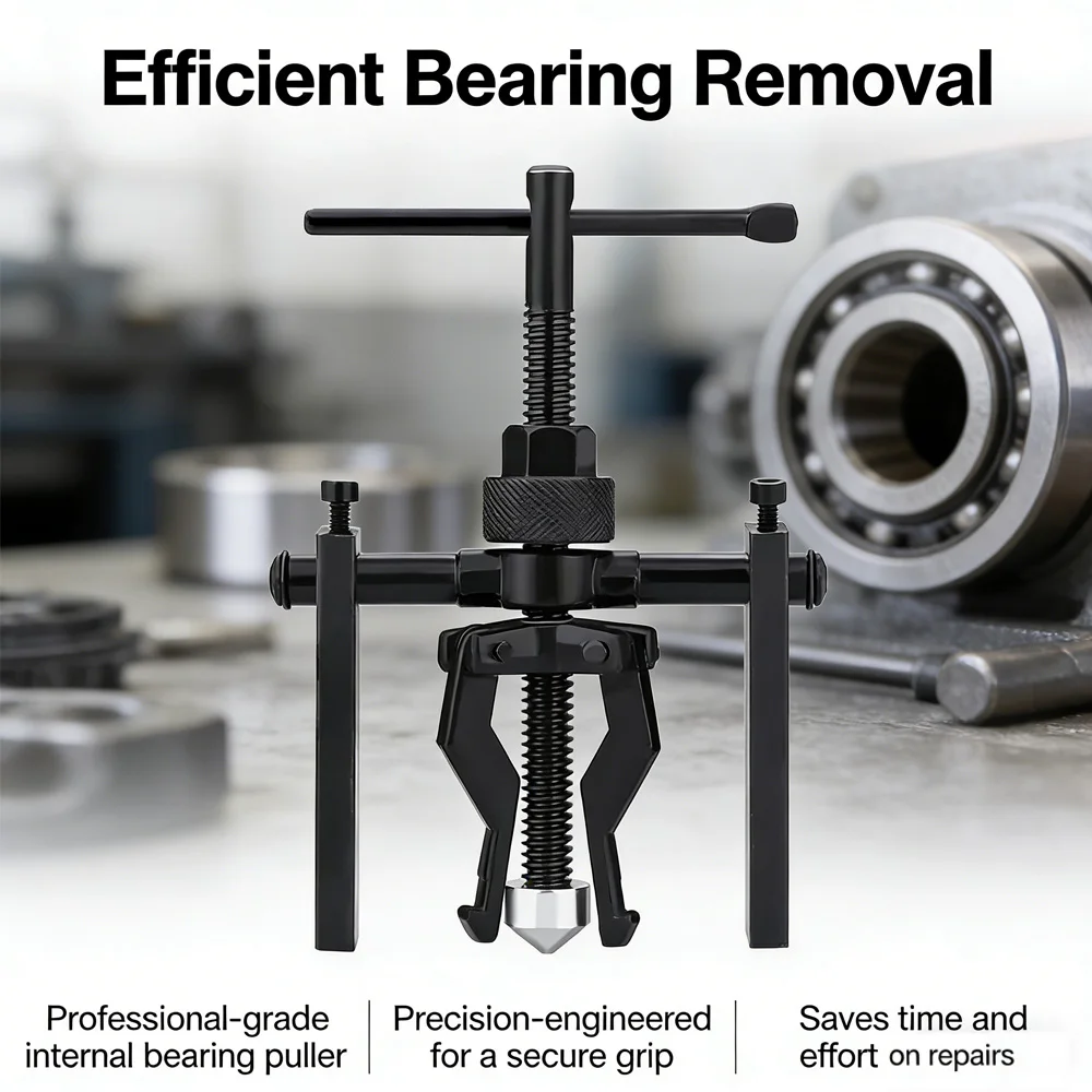 Bearing Puller Tool Three-claw Puller Car Repair Tool Labor-saving Car Separation Extractor Inner Bearing Puller Gear for Car thumbnail 6