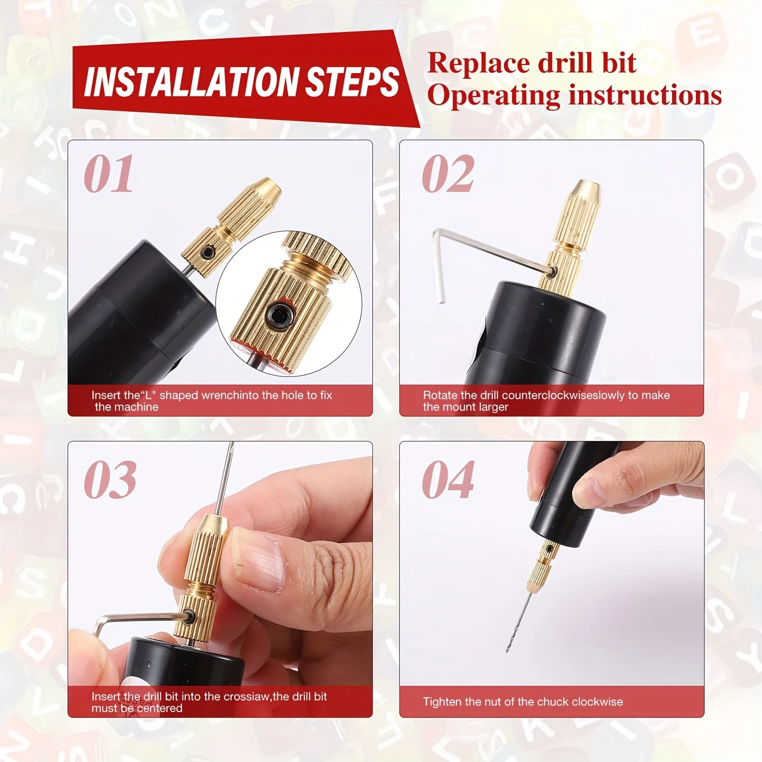 Mini Electric Drill USB Rechargeable for Resin Jewelry Wood Craft Engraving Pen Tool DIY Handheld Rotary Kit thumbnail 2