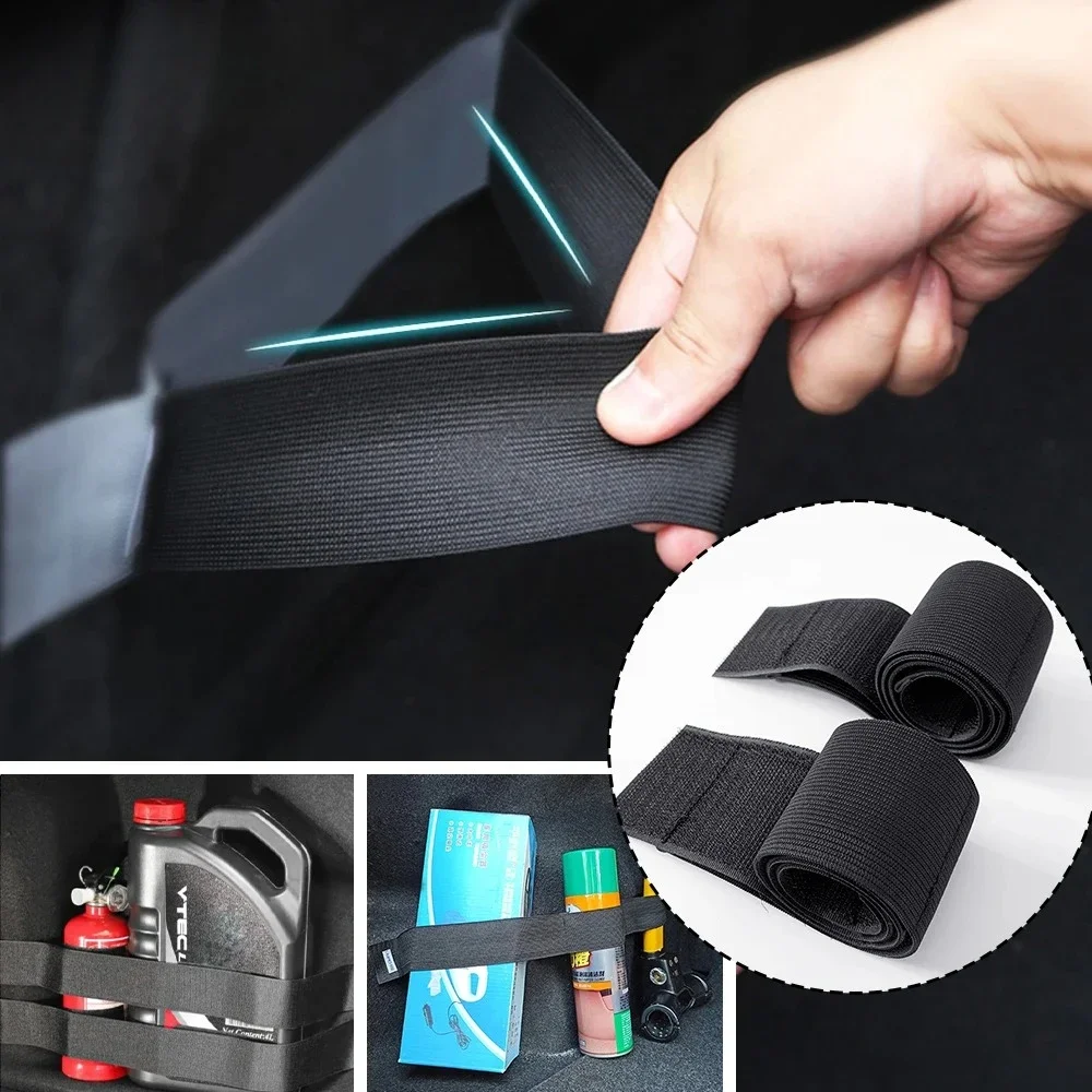 Car Trunk Organizer Black Magic Tapes Car Accessries Fixing Belt Storage Bag Tapes Fixed Auto Interior Storage and Organization thumbnail 2