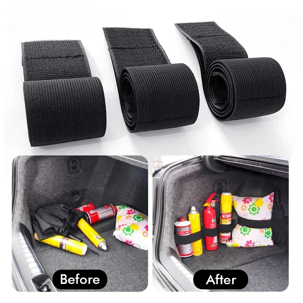 Car Trunk Organizer Black Magic Tapes Car Accessries Fixing Belt Storage Bag Tapes Fixed Auto Interior Storage and Organization thumbnail 6