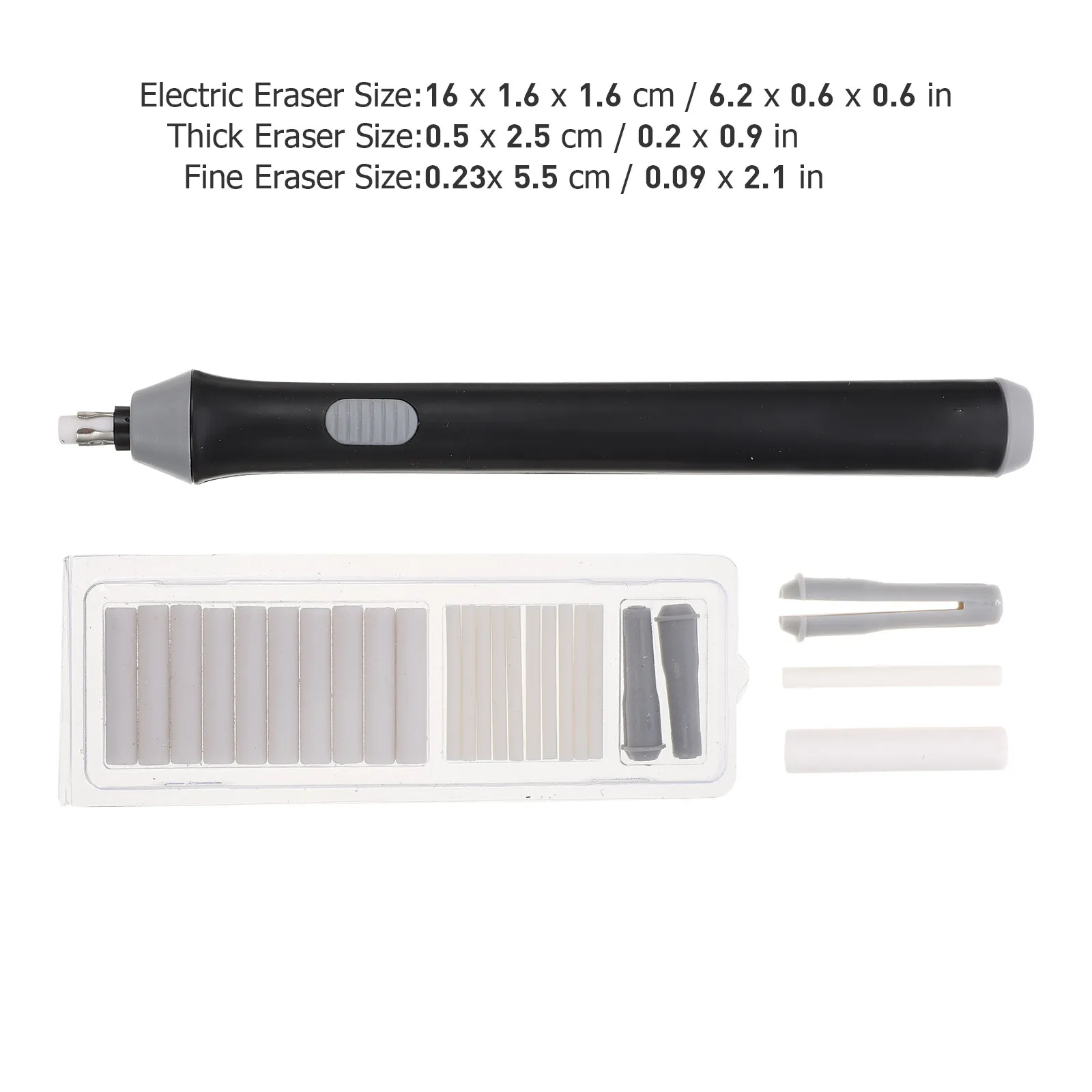 1Set Auto Rotate Electric Eraser Typo Correction Sketch Tone Adjustment Tool Artists Designers School Supplies Lightweight thumbnail 4