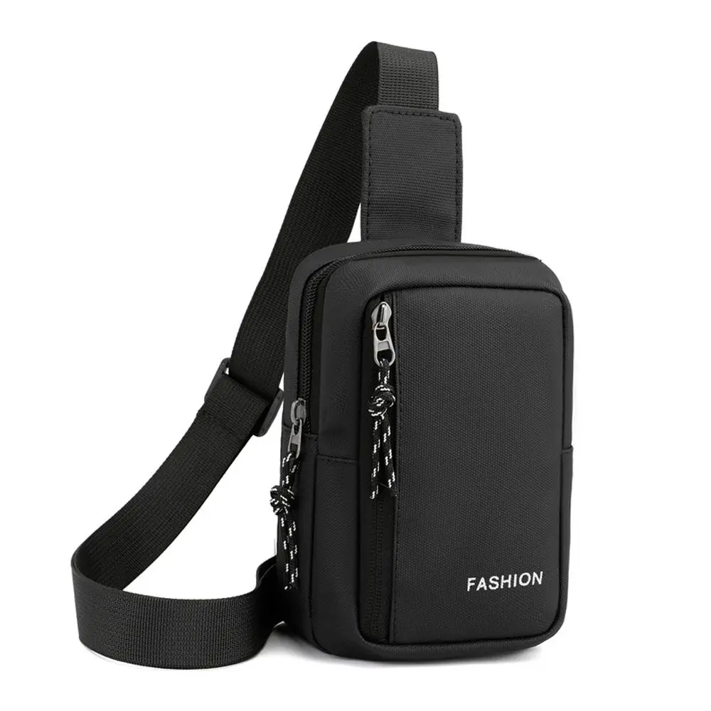 Handbag Crossbody Oxford Chest Bags Diagonal Solid Color Small Backpack Messenger Mini Square Men's Shoulder Bag Outdoor thumbnail 5