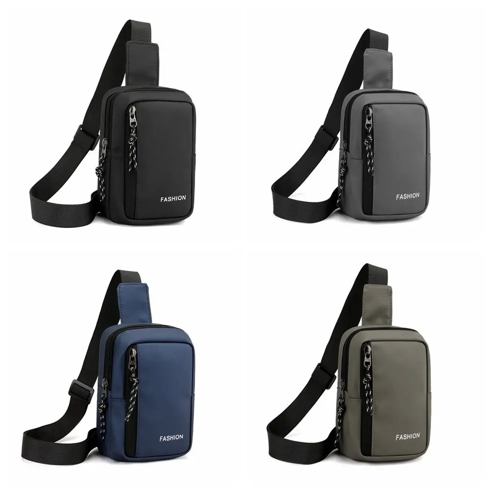 Handbag Crossbody Oxford Chest Bags Diagonal Solid Color Small Backpack Messenger Mini Square Men's Shoulder Bag Outdoor thumbnail 4