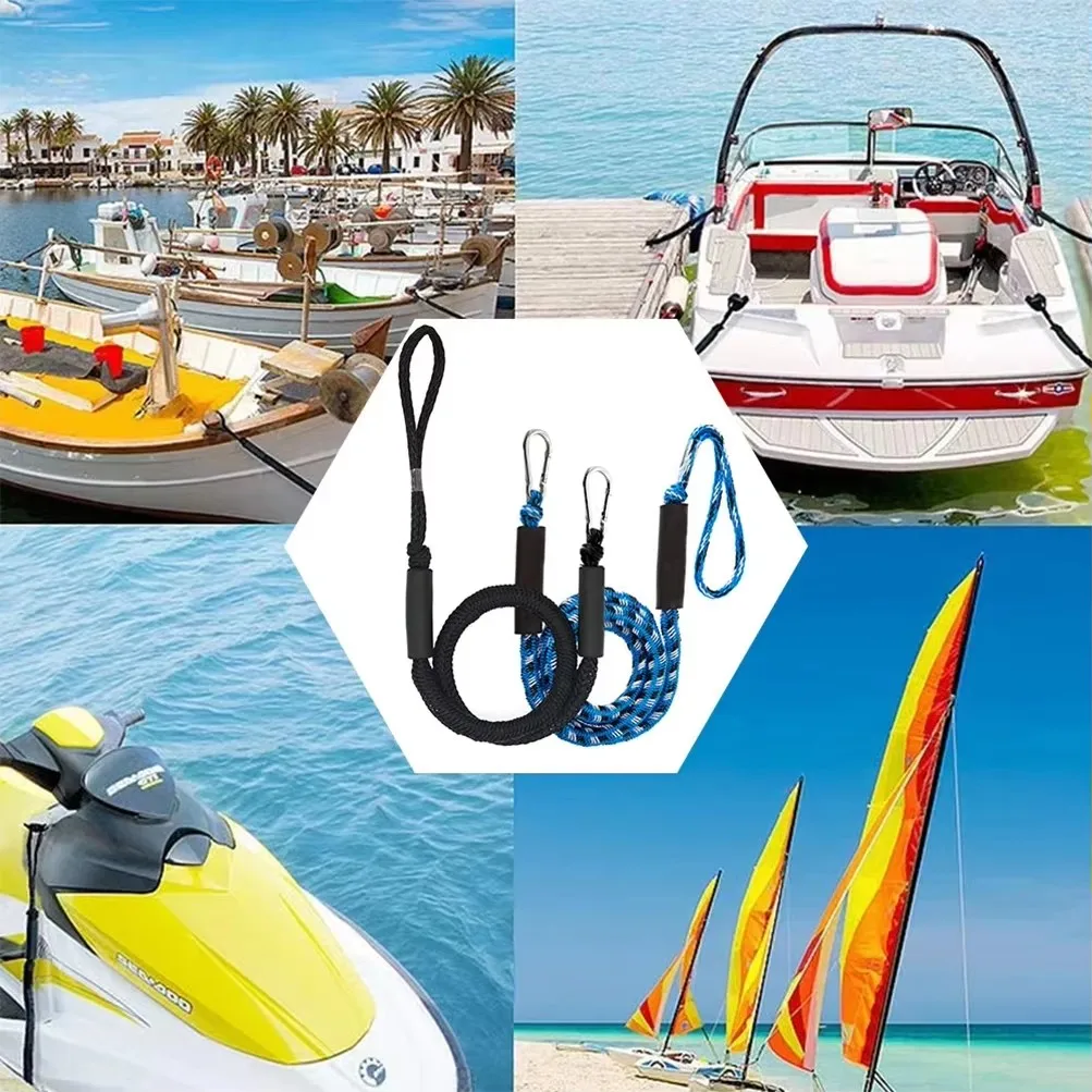 Boat Bungee Dock Lines Cords Docking Rope for Kayak Watercraft SeaDoo Jet Ski Pontoon Canoe Power Boat Mooring Rope Accessories thumbnail 4