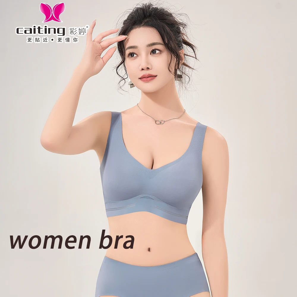 CAITING Seamless Bra Women good quality women underwear  No trace Tops Sexy Wireless Women's Underwear Vest-style push-up bra thumbnail 6