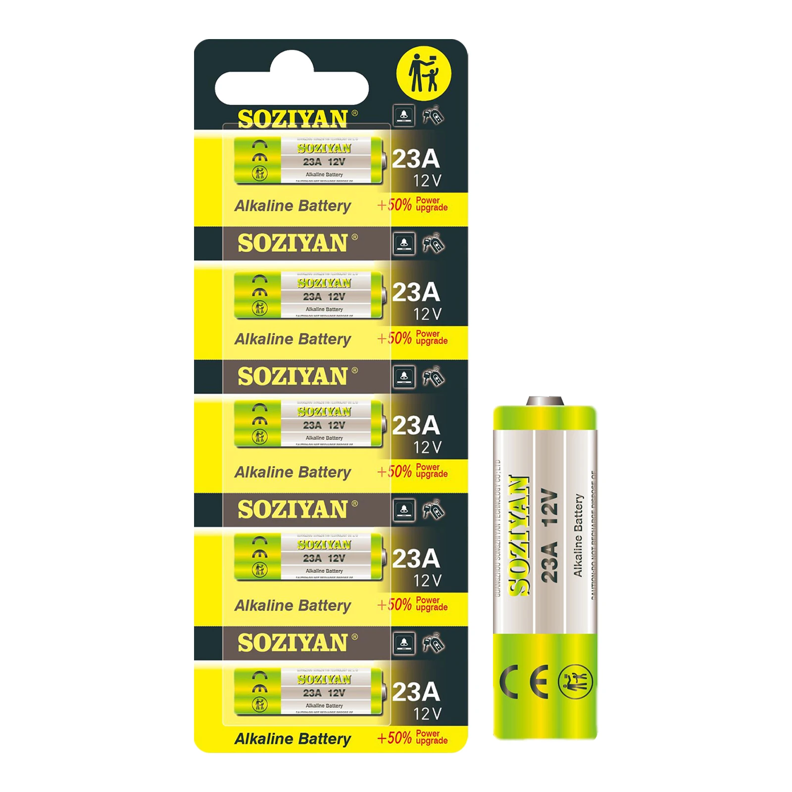 5-100PK 12V 23A A23 Long-lasting Alkaline Batteries 23GA E23A EL12 V23GA GP23A MS21 Battery for Flashlights Remote Controls Toys thumbnail 4