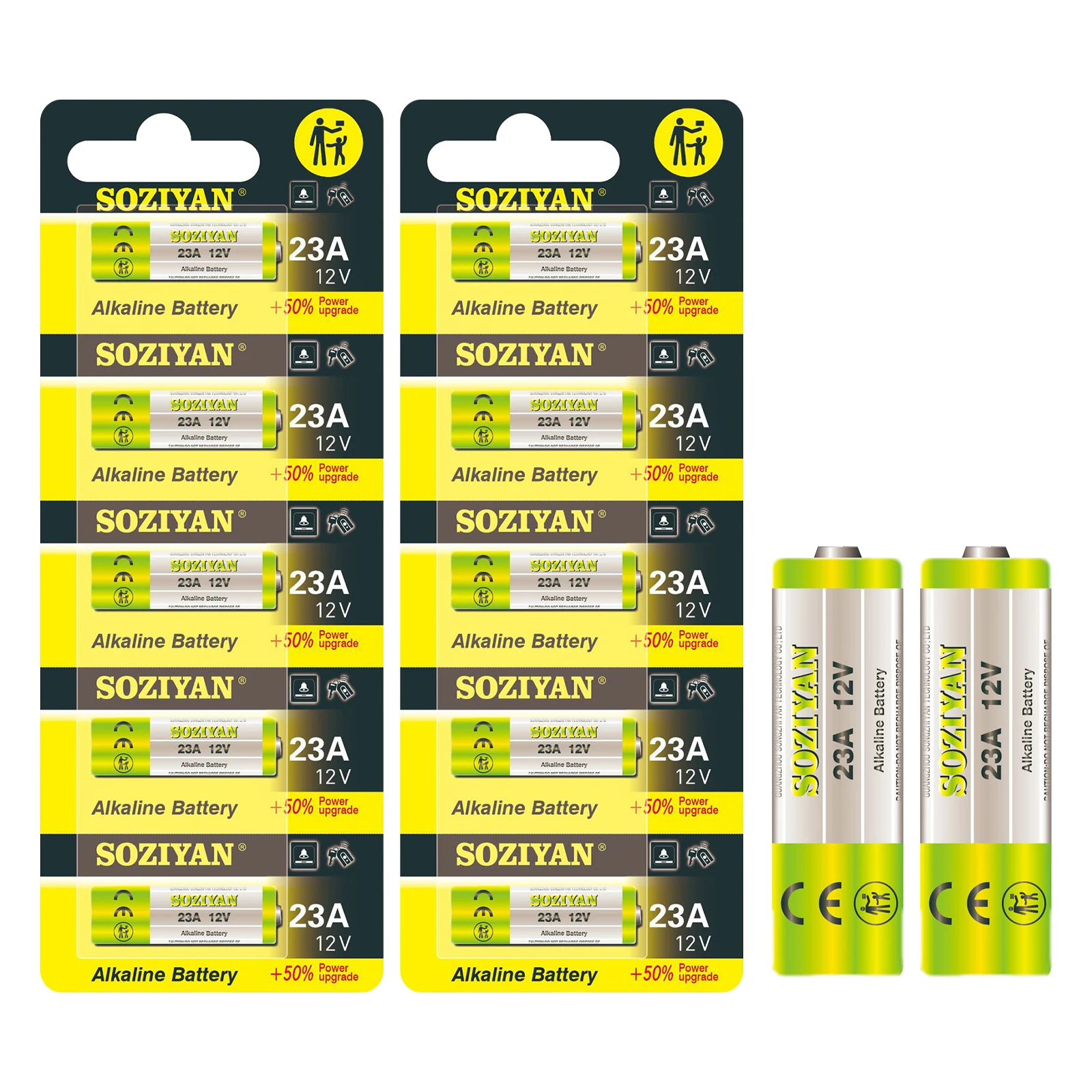 5-100PK 12V 23A A23 Long-lasting Alkaline Batteries 23GA E23A EL12 V23GA GP23A MS21 Battery for Flashlights Remote Controls Toys thumbnail 5