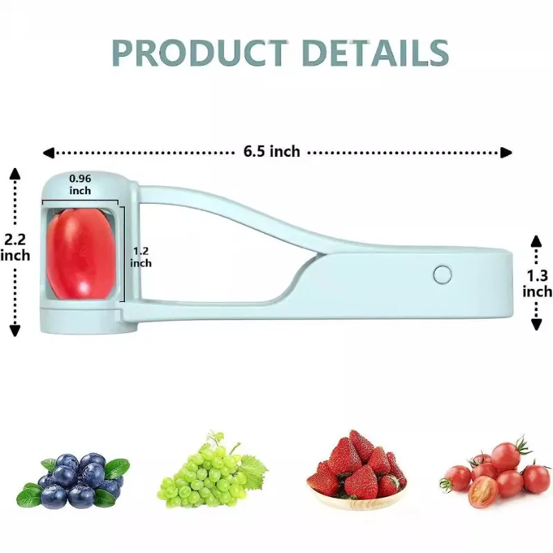 Tomato Slicer Cutter Grape Tools Cherry Fruit Salad Splitter Artifact for Toddlers Small Kitchen Accessories Cut Gadget for Baby thumbnail 2