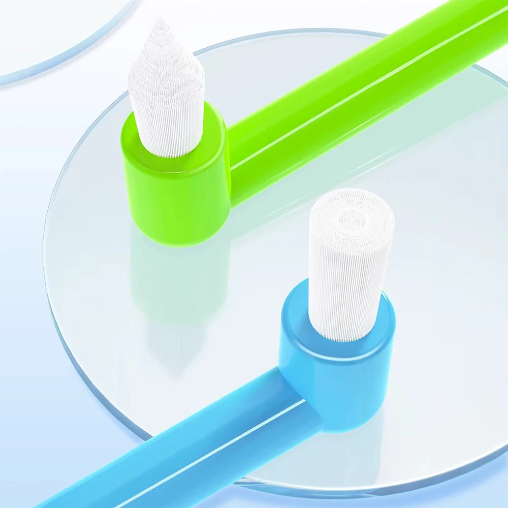 BMBO 1/2PCS Orthodontic Toothbrush High-Density Soft Bristles Pointed And Flat Head Interdental Brush Oral Care Tool thumbnail 2