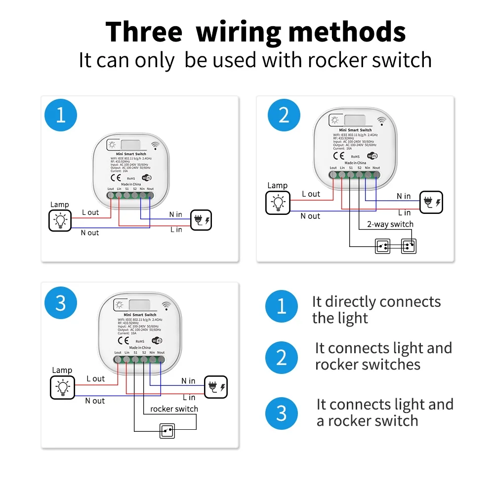 Hococa 1/2/3 Gang Tuya Zigbee 3.0 Kinetic Wireless Switches Diy Whole House Smart Switch Without Battery Waterproof thumbnail 5