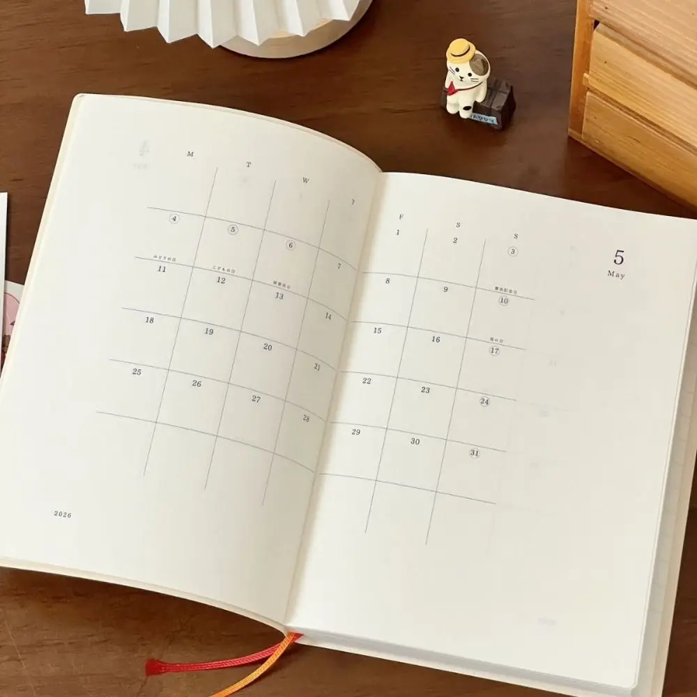 Portable A6 2026 Planner with Calendar To Do List Agenda Book Student Notebook School Office thumbnail 4