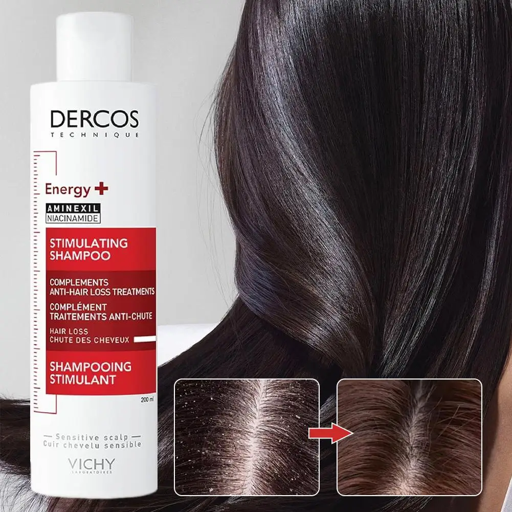 Vichy DERCOS Anti-dandruff Anti-itch Shampoo Refreshing Nourishing Fluffy Shampoo Soothing Scalp Damaged Hair Care Shampoo thumbnail 4