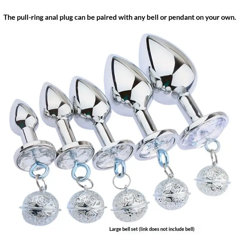 5 Sizes Stainless Steel Anal Plug Butt Plug Crystal Stimulator DIY Accessory for Women's Sexual Wellness Couples Anal Sex Toys thumbnail 5
