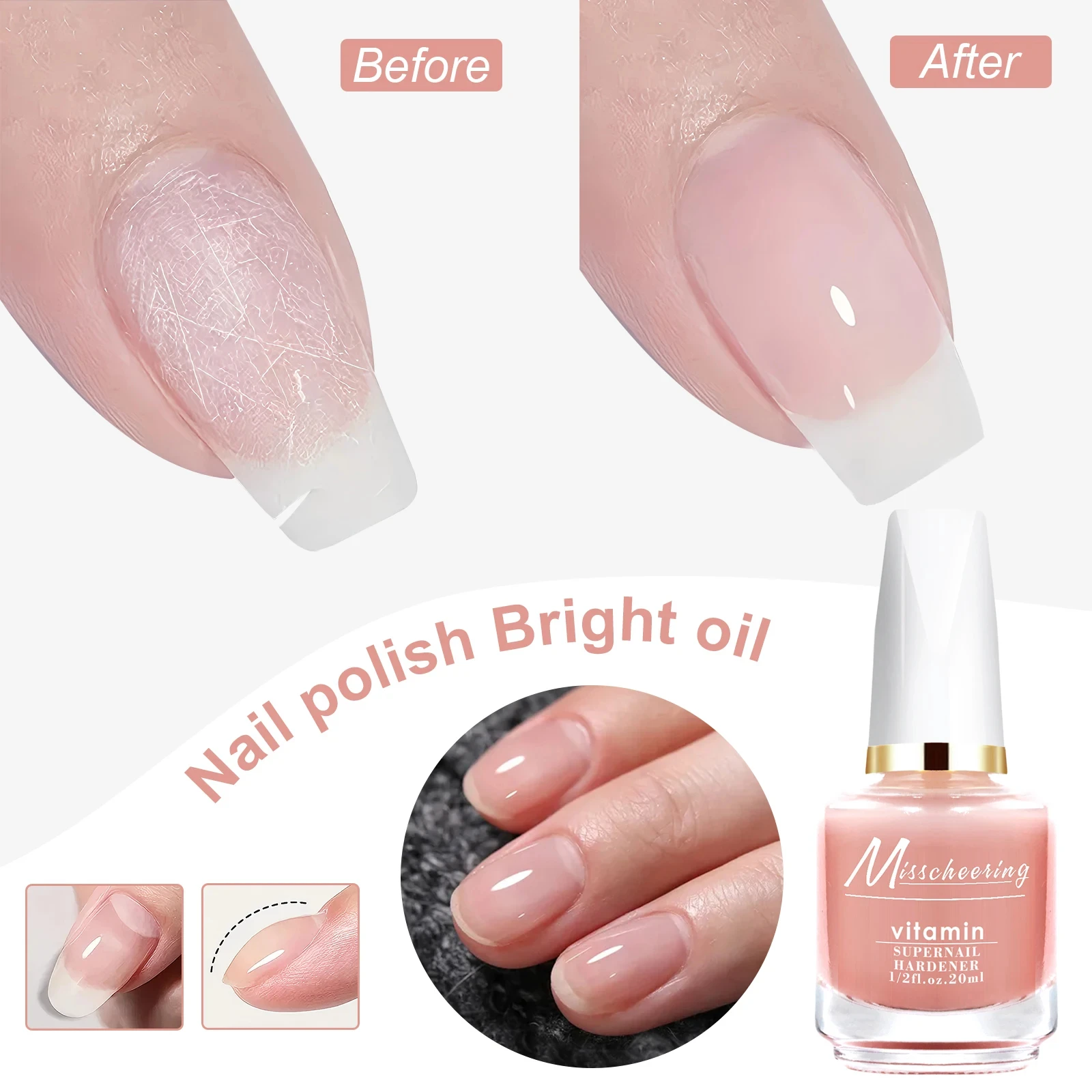 20ml Strong Nail Strengthener Calcium Protein Formula Strong Nails Hardener Protect Soft Thin Nails High Quality Repair Suppli thumbnail 2