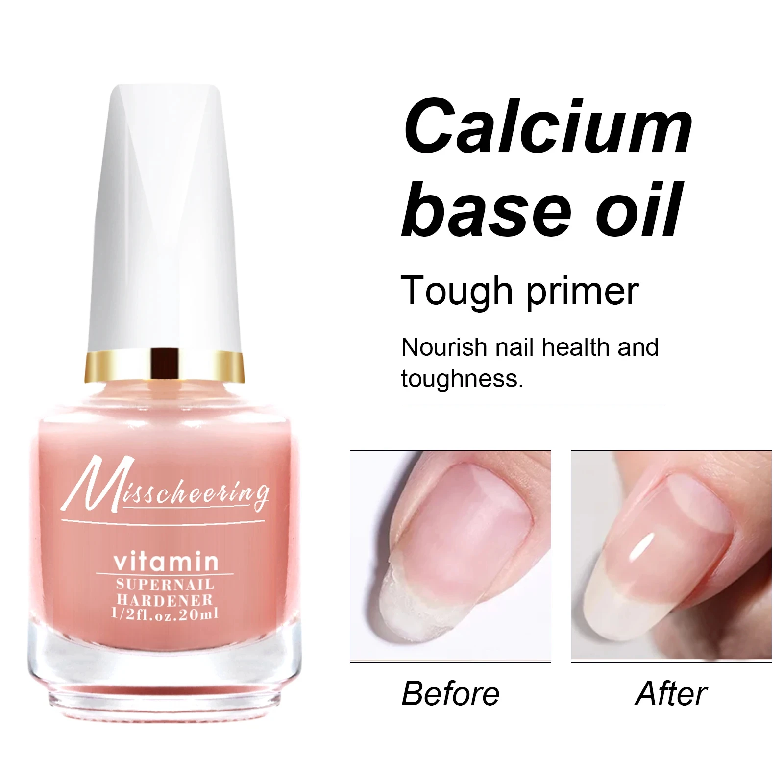 20ml Strong Nail Strengthener Calcium Protein Formula Strong Nails Hardener Protect Soft Thin Nails High Quality Repair Suppli thumbnail 5