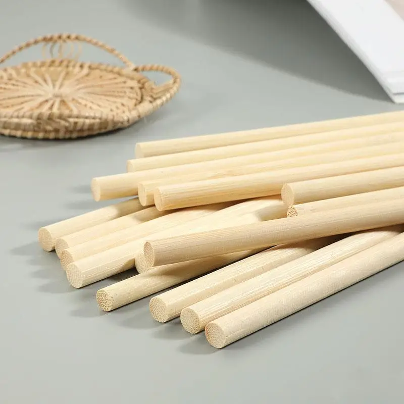 10-30pcs Smooth Bamboo Dowel Rods, 4-8mm Round Wooden Sticks for Precision Model Making & DIY Crafts, Easy to Cut thumbnail 5