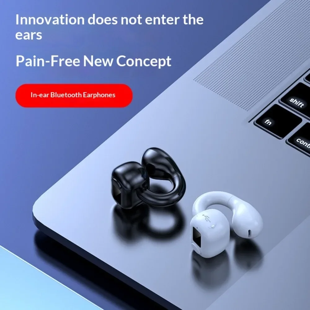 Single Earphone Wireless Bluetooth Headphones 2025 New Business Office HD Call Noise Cancellation Ultra-Long Battery Life Imperc thumbnail 3