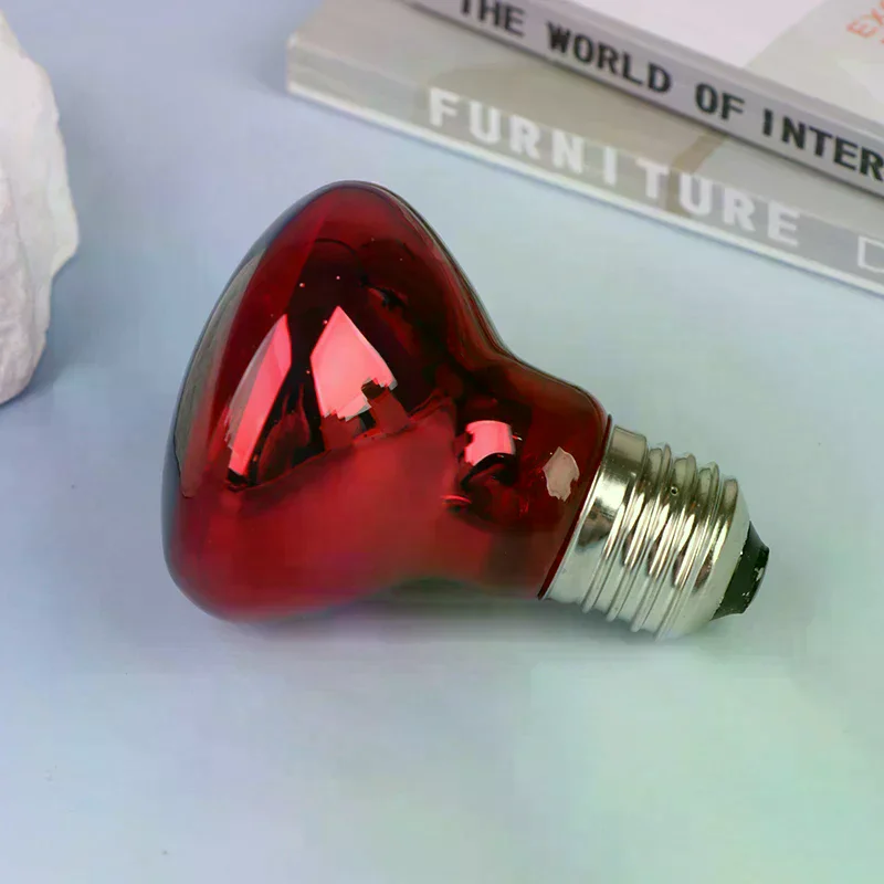 HOT!25/40/50/60/75/100W E27 UVA Poultry Bulb Infrared Night Light Day Poultry Heating Bulb For Plants Amphibians Reptile Pets