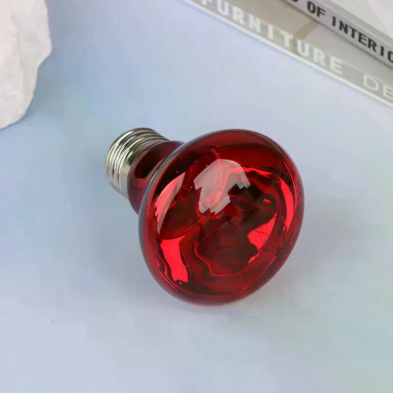 HOT!25/40/50/60/75/100W E27 UVA Poultry Bulb Infrared Night Light Day Poultry Heating Bulb For Plants Amphibians Reptile Pets thumbnail 4
