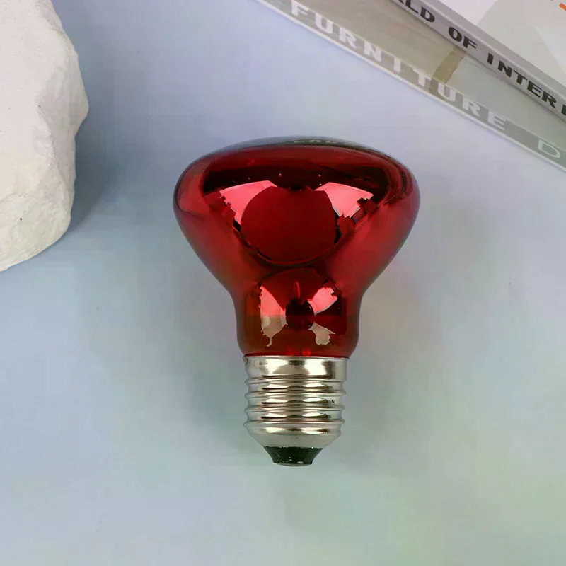 HOT!25/40/50/60/75/100W E27 UVA Poultry Bulb Infrared Night Light Day Poultry Heating Bulb For Plants Amphibians Reptile Pets thumbnail 3
