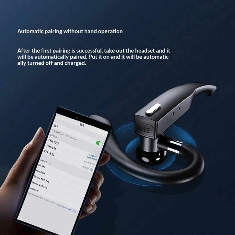 Single Earphone Wireless Bluetooth Headphones 2025 New Version Lossless HIFI Sound Noise Cancellation Ultra-Long Battery Life Sp thumbnail 4