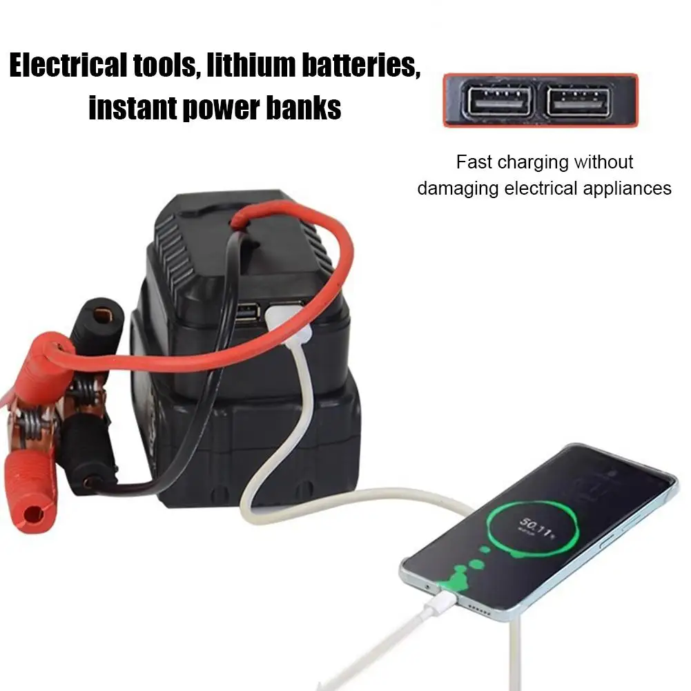 Battery To Car Emergency Starter For Makita Lithium Battery Booster Converter Portable Jump Starter Cable Car Accessories thumbnail 5