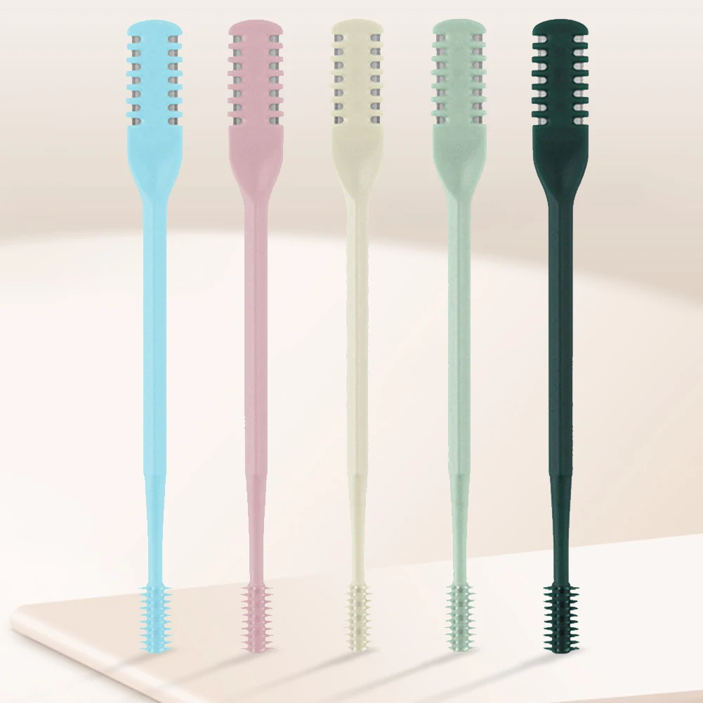 Portable Nose Hair Trimmer Double Head Nostril Hair Remover Tool 360 Rotating Nose Hair Remover Handheld Nasal Hair Cutter