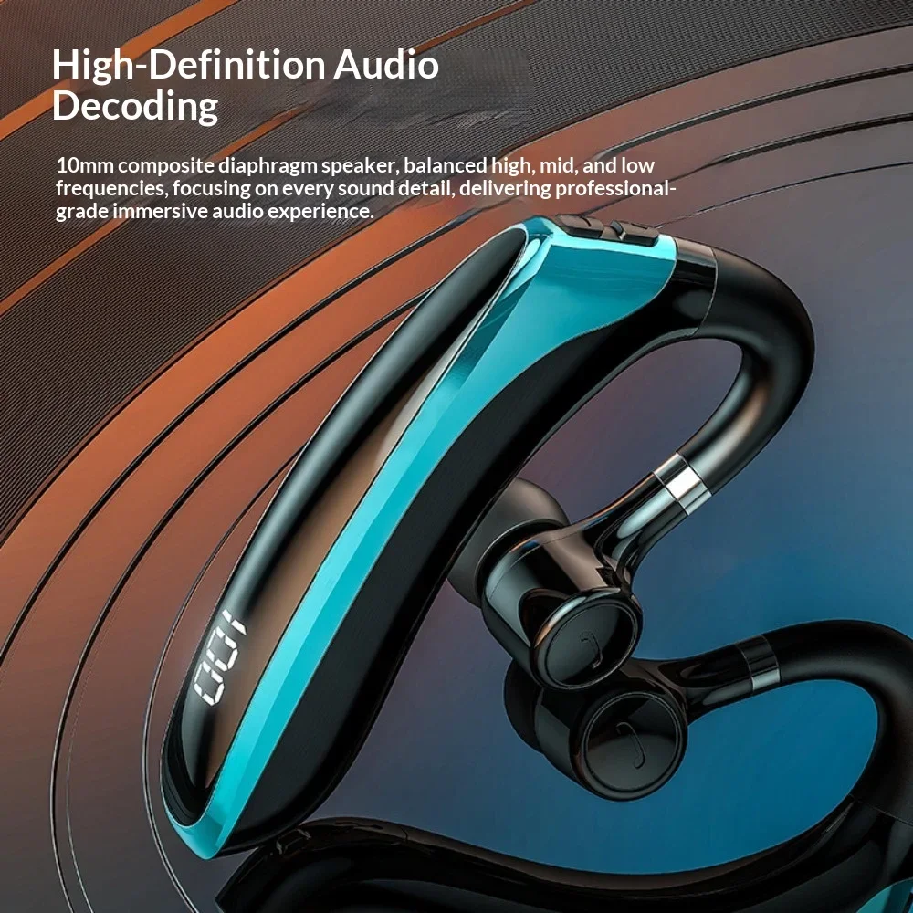 Single Earphone Wireless Bluetooth Headphones 2025 New Fashionable Lossless Sound Quality Noise Cancellation Ultra-Long Battery thumbnail 5