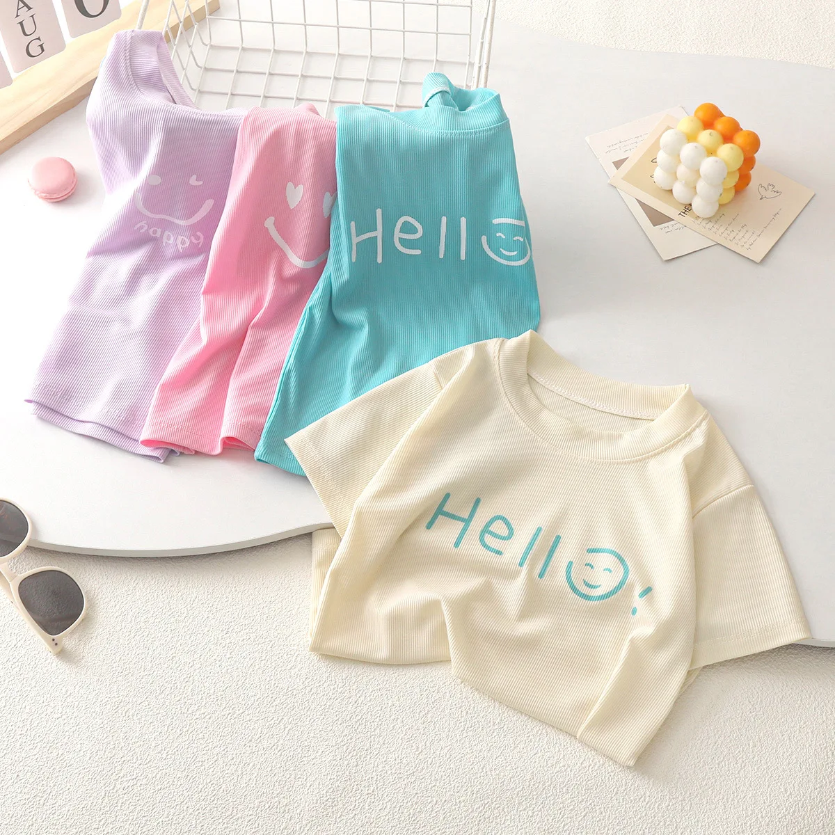 New Summer Kids Clothes Cute Short Sleeve T-shirt Boys Casual Soft Tops thumbnail 3