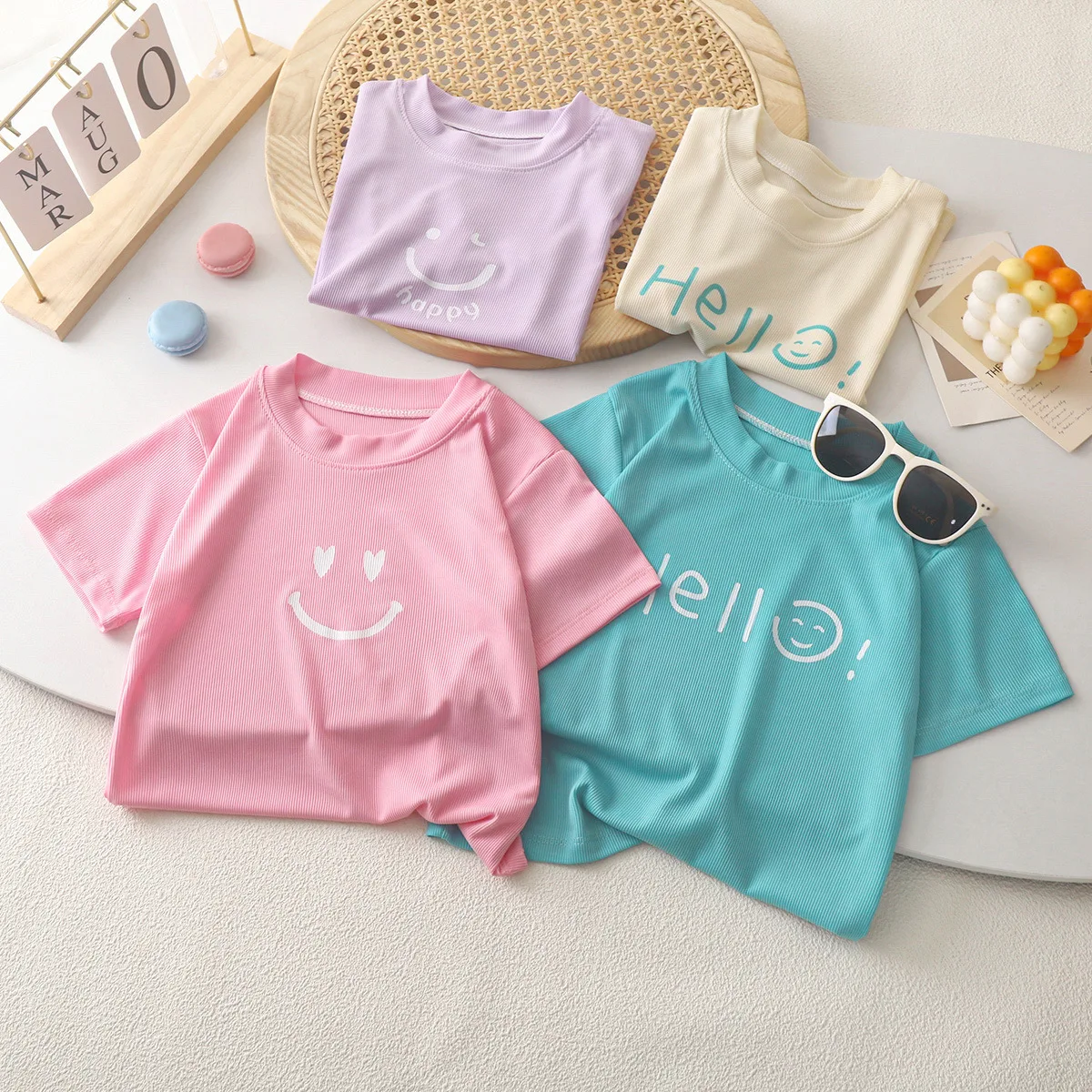 New Summer Kids Clothes Cute Short Sleeve T-shirt Boys Casual Soft Tops thumbnail 2