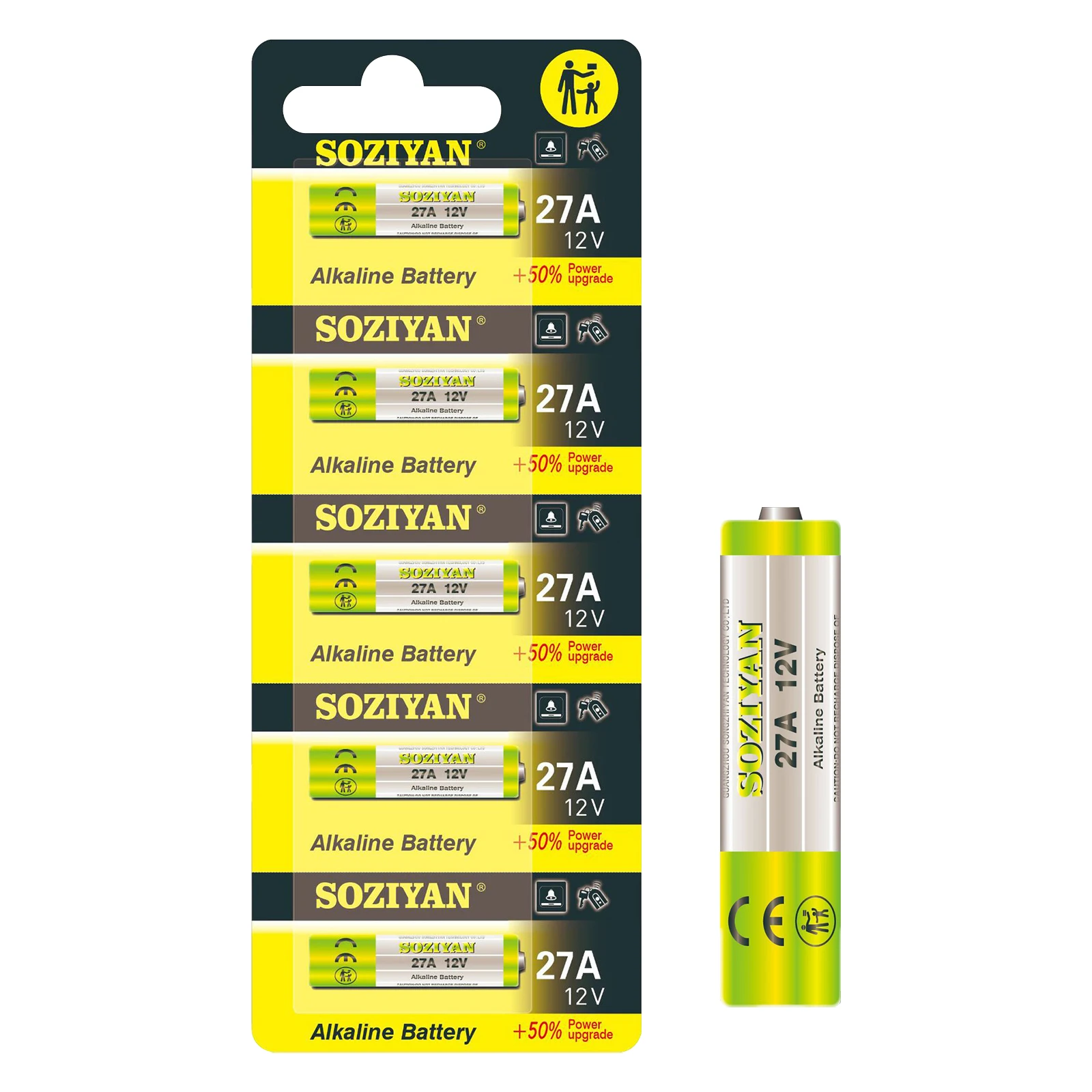 5-100PCS New High Capacity 27A 12V Alkaline Battery  A27 MN27 V27A GP27A Batteries for Car Alarm Remote Garage Door Opener Toys thumbnail 4