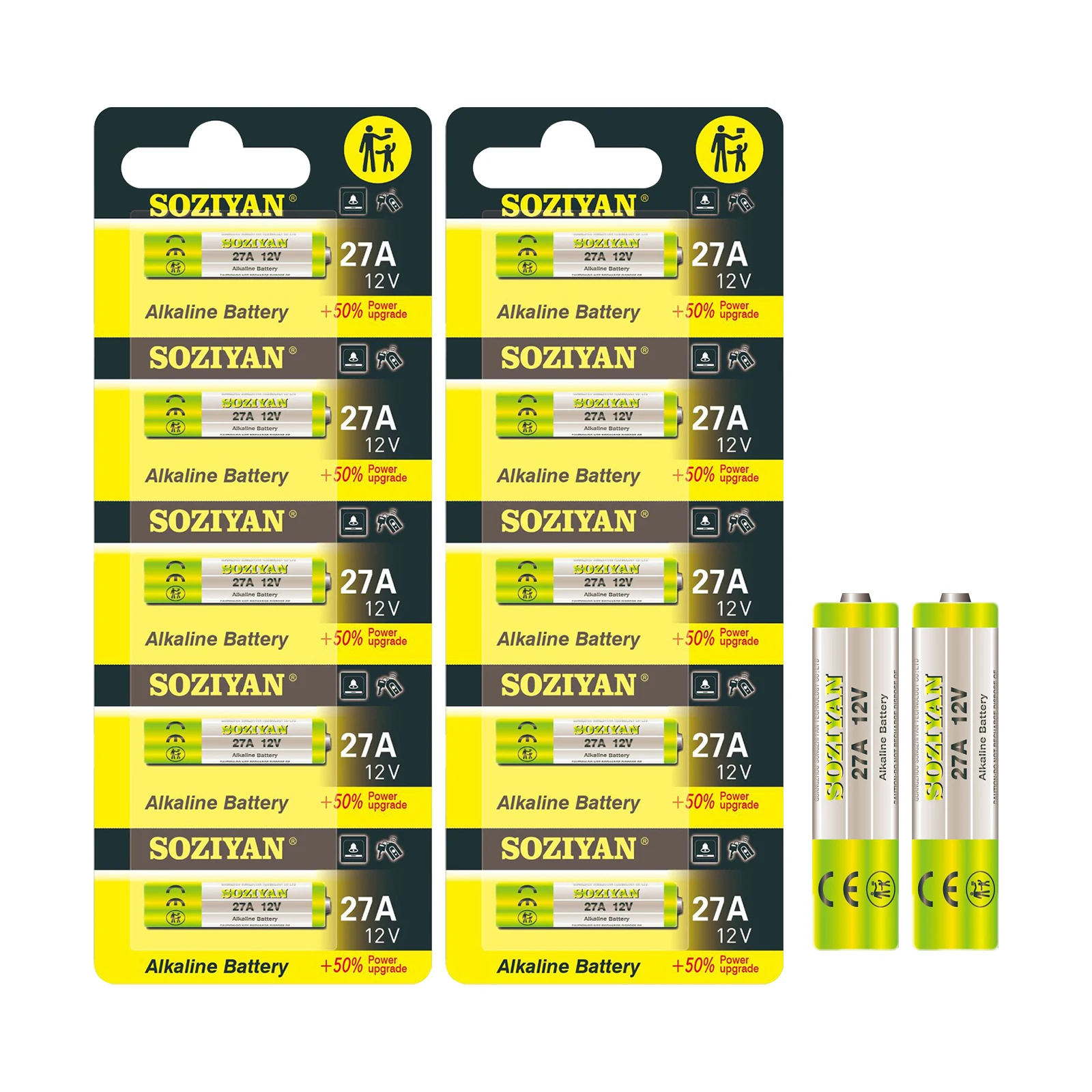 5-100PCS New High Capacity 27A 12V Alkaline Battery  A27 MN27 V27A GP27A Batteries for Car Alarm Remote Garage Door Opener Toys thumbnail 5