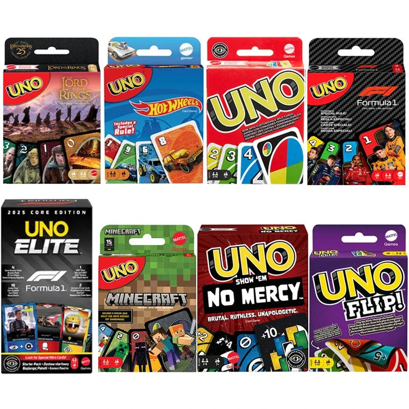 UNO Filp Playing Cards games,Super Mario,Minecraft,Lord of The Ring,Hot Wheels,No Mercy,Social Board Table party games,kids toys