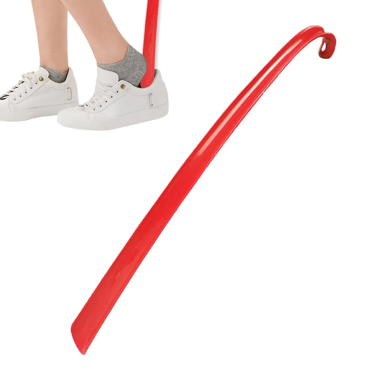 Plastic Extra Long Shoehorn Hotel Household Shoe Wearer Shoes Lifter Lazy Does Not Bend Shoe Draw Helper Shoe Horn thumbnail 4