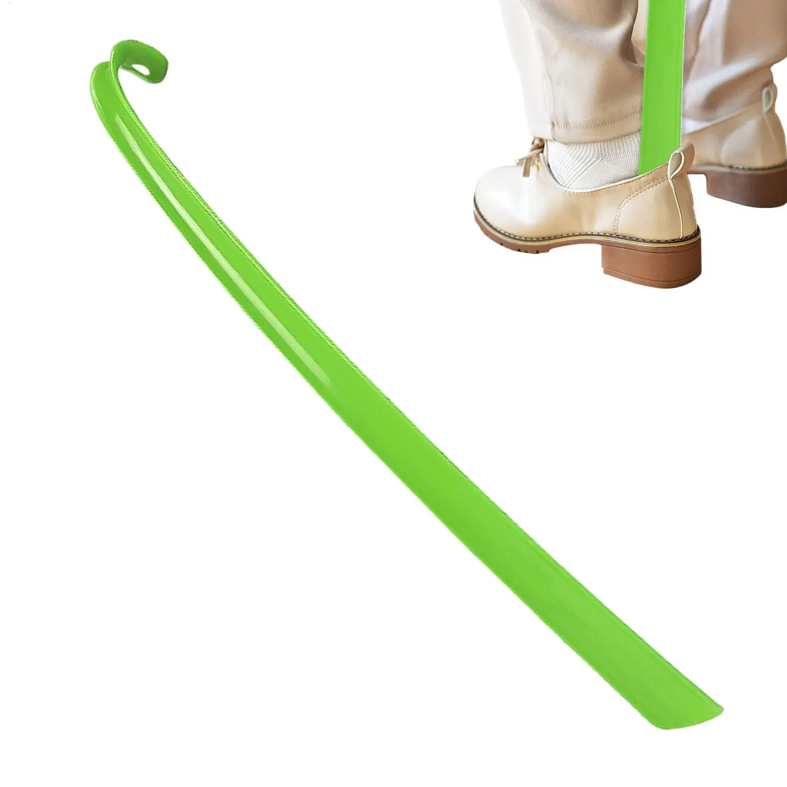 Plastic Extra Long Shoehorn Hotel Household Shoe Wearer Shoes Lifter Lazy Does Not Bend Shoe Draw Helper Shoe Horn thumbnail 5