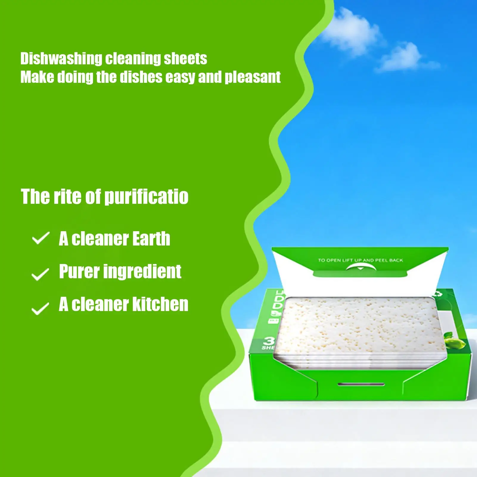 30 pcs Dishwasher Detergent Sheets Oil Stain Dissolving Grease Remover Cleaning Tablets For Kitchen Tableware Bowls Chopsticks thumbnail 2
