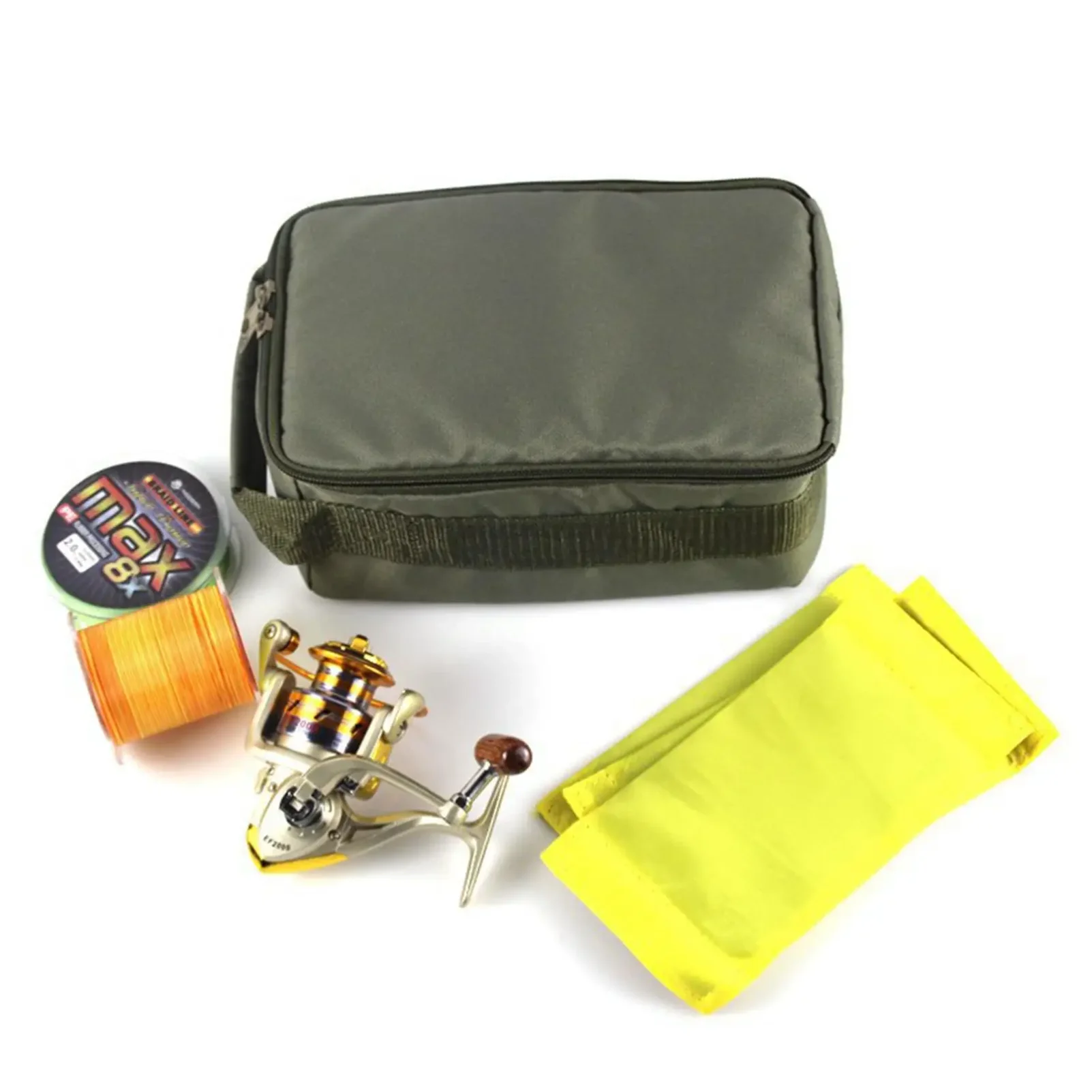 Fishing Tackle Storage Bag Equipment Multifunction with 3 Adjustable Dividers, Fishing Tool, Waterproof Fishing Gear Bag thumbnail 3