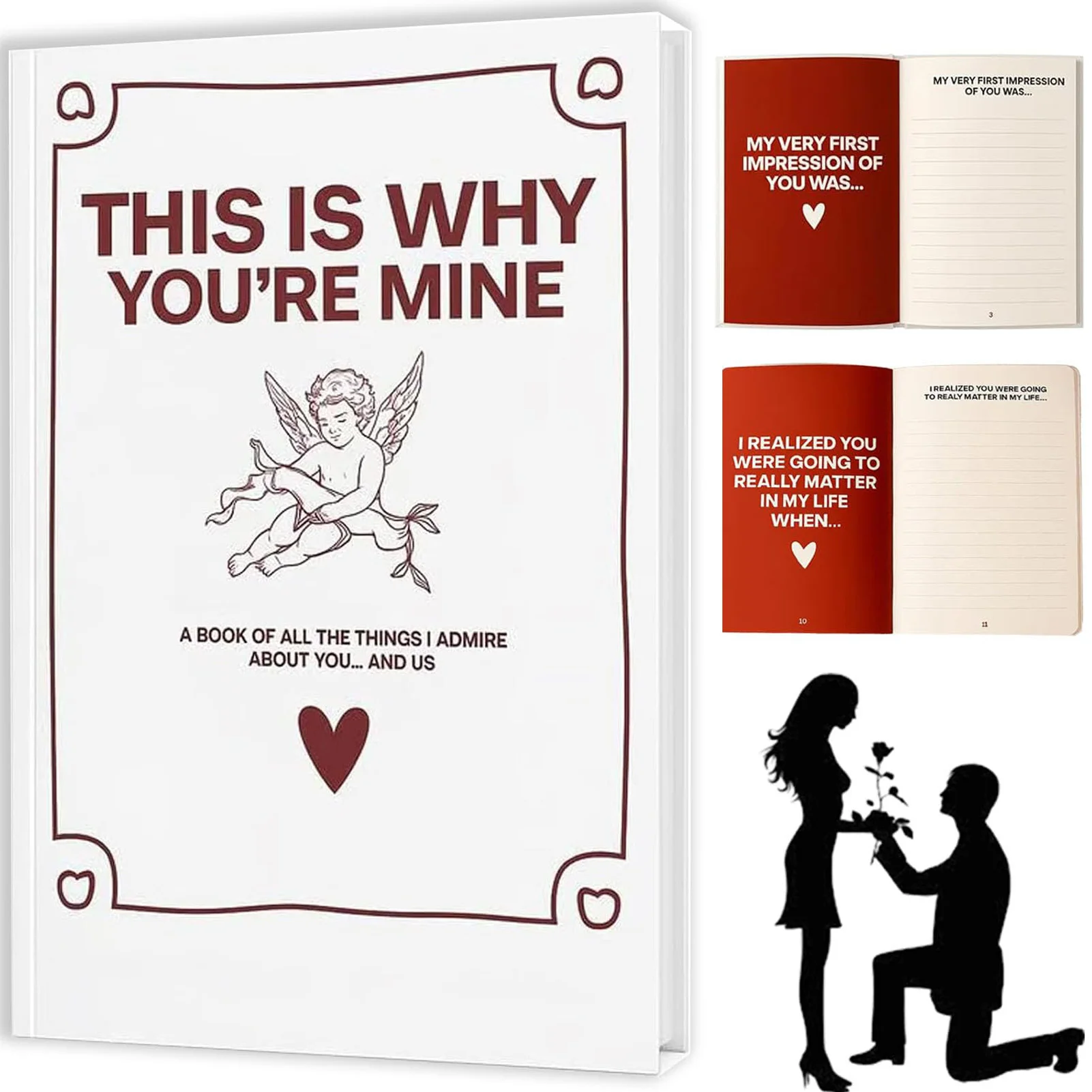 Keepsake Books For Couples Journal With Guided Prompts And Blank Pages Romantic Memory Scrapbook For Boyfriend Girlfriend thumbnail 3