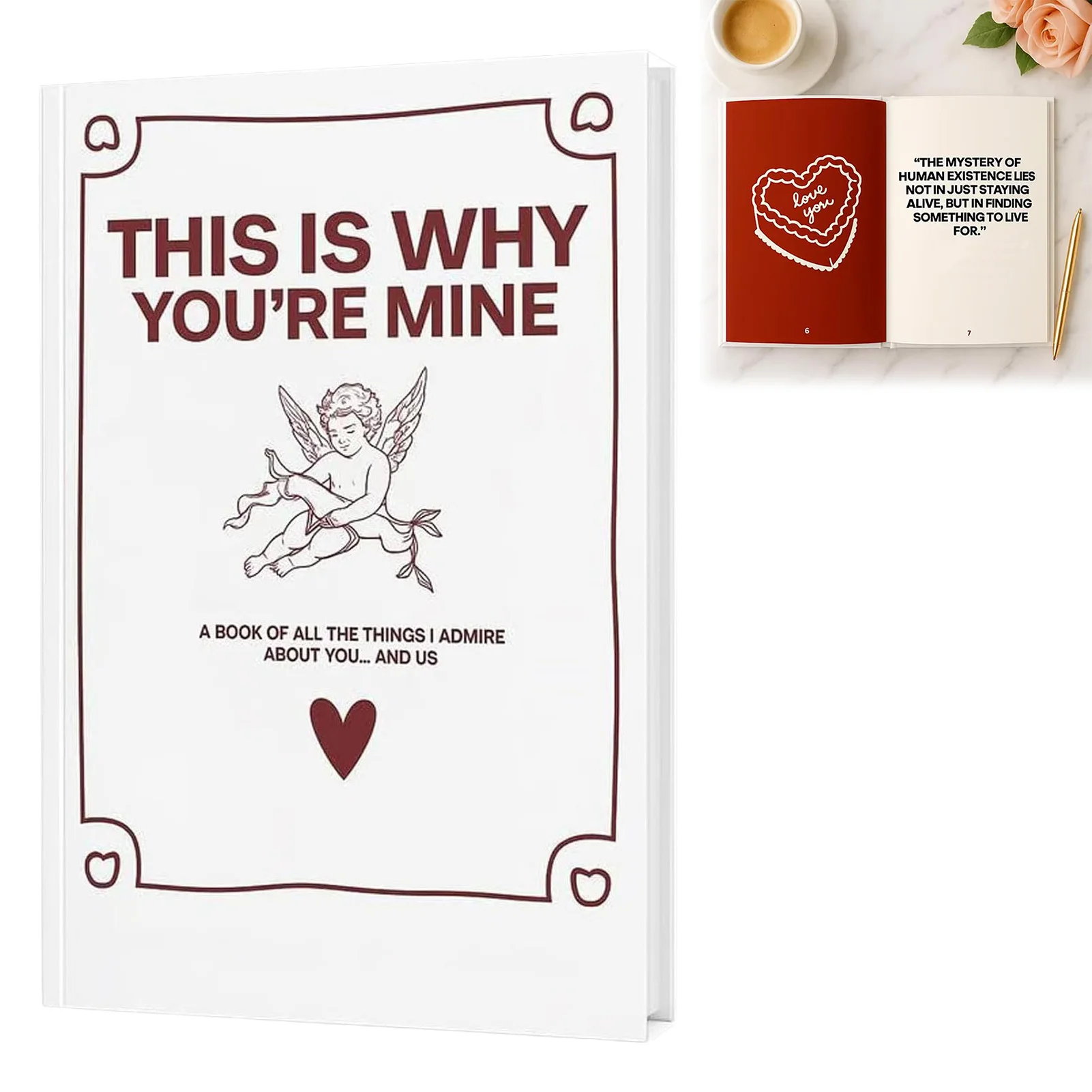 Keepsake Books For Couples Journal With Guided Prompts And Blank Pages Romantic Memory Scrapbook For Boyfriend Girlfriend thumbnail 4