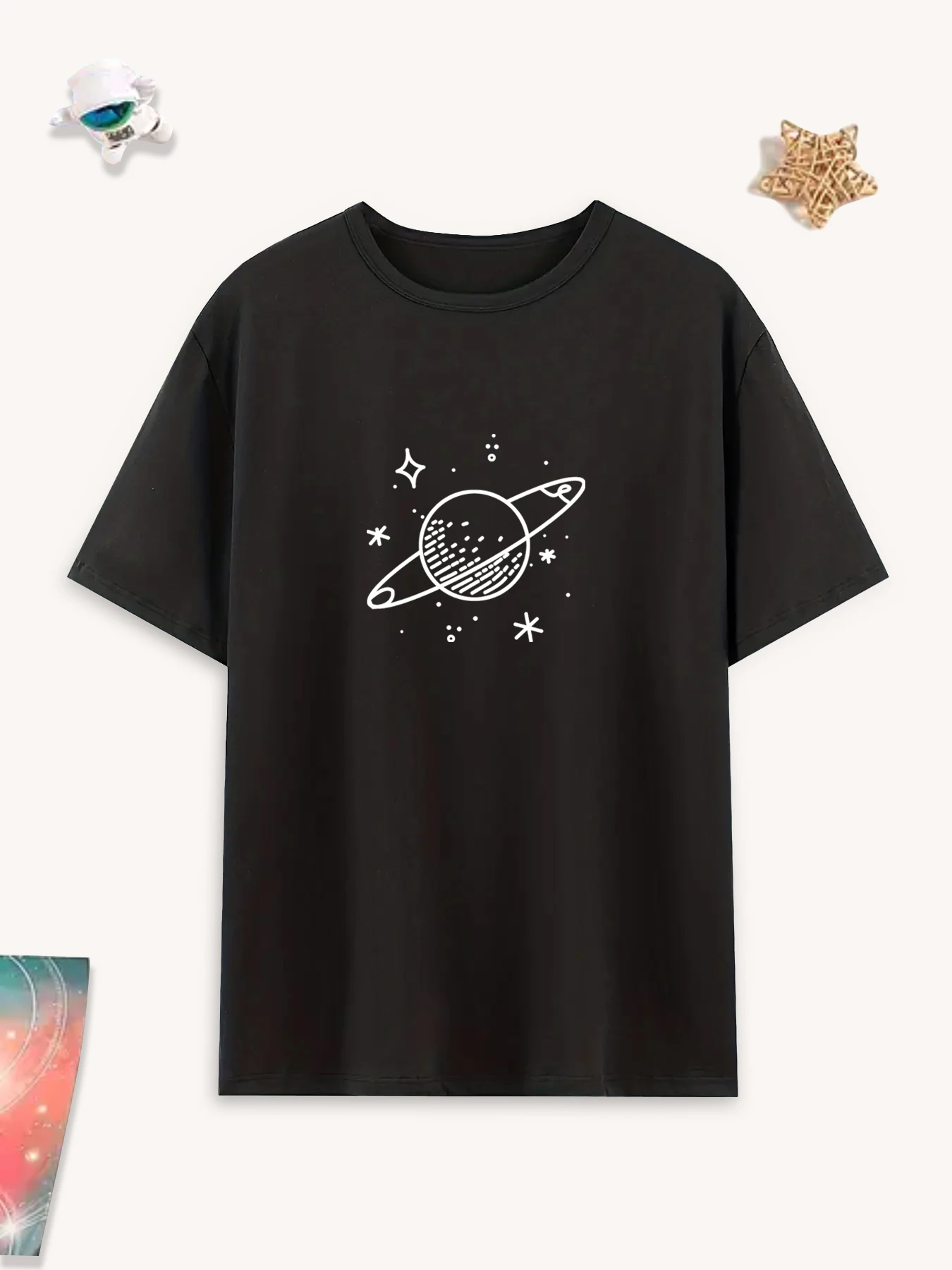 A set of planet printed home clothes and pajamas set thumbnail 5