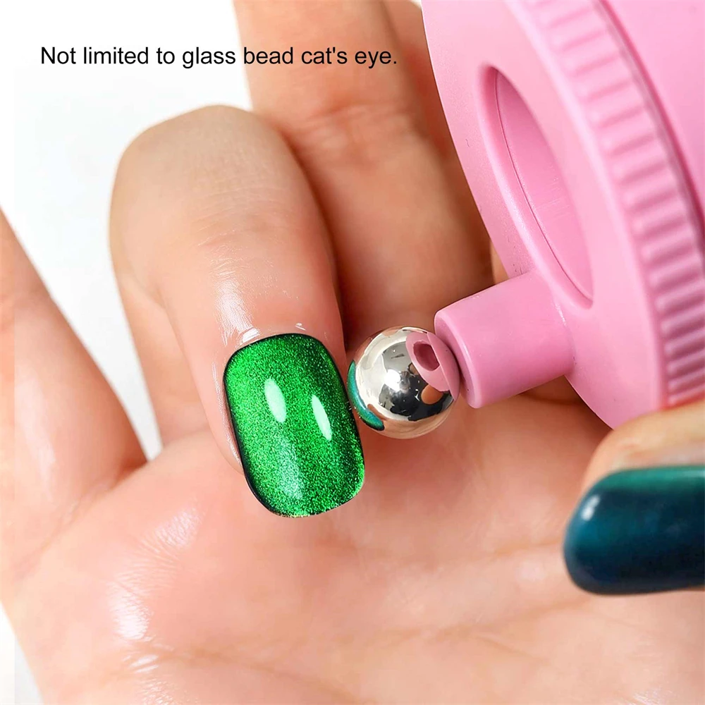 Multifunctional Rotating Cat Eye Nail Magnet Wide Light Glass Bead Effect Strong Automatic Nail Art Magnetic for Gel Nail Polish thumbnail 4
