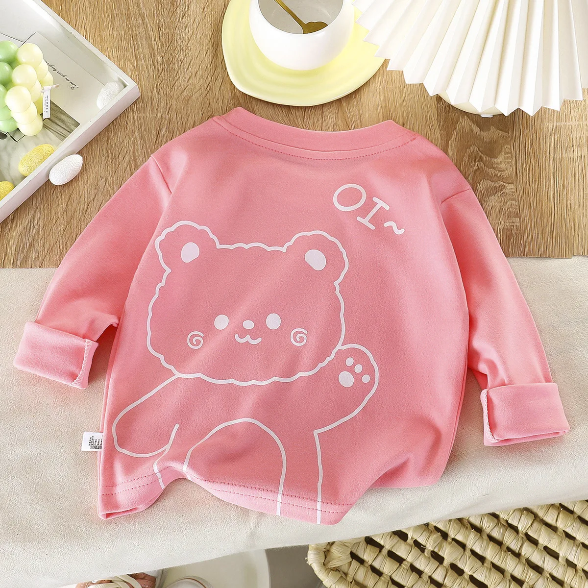 Baby Tops Cotton Spring Autumn Kids Long Sleeve T-shirt For Boys and Girls thumbnail 3